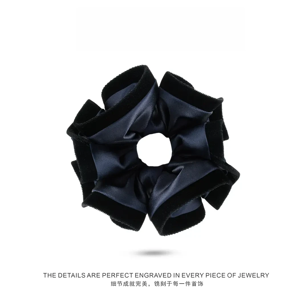 天天今天戴什么同款丝绒柔边木耳发圈女款2025新款网红爆款小饰品