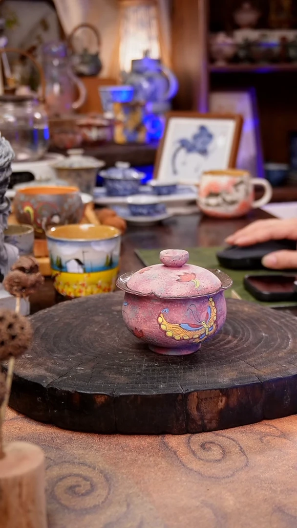 杯子蝴蝶手工手绘手工手绘