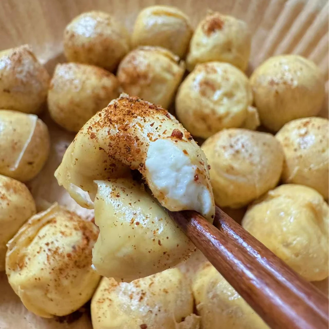 【外酥里嫩】爆浆贵州风味​包浆小豆腐批发免泡油炸辣椒面臭豆腐B1