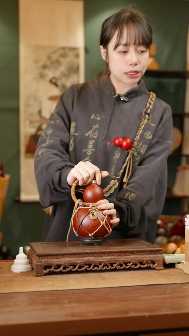 245号精品天然大漆酒葫芦一物一拍~