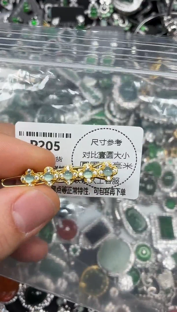 颈饰未镶嵌翡翠P205发夹
