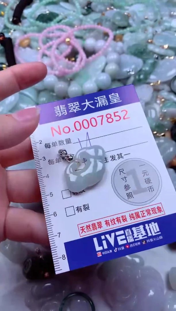 吊坠(不含链)未镶嵌翡翠7852