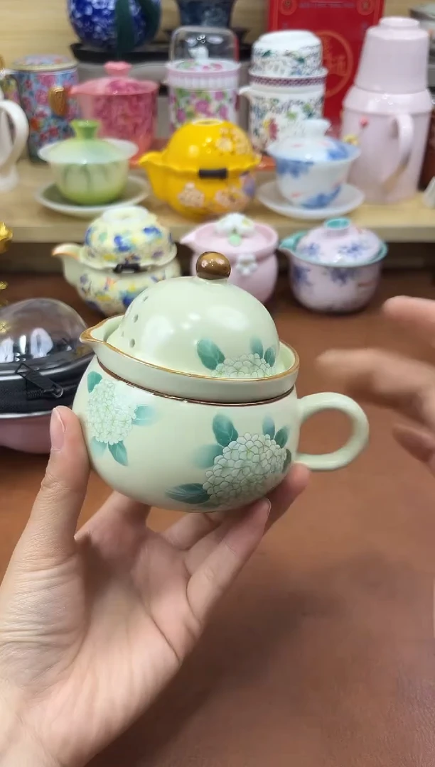 陶陶瓷茶具摆件旅行套组