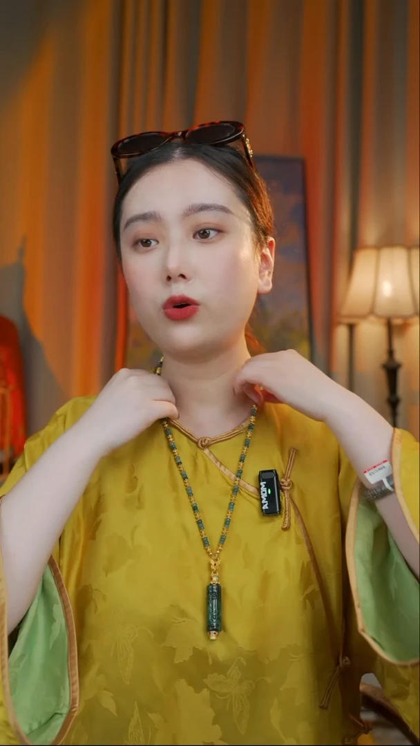 翡翠未镶嵌颈饰翡翠权杖项链