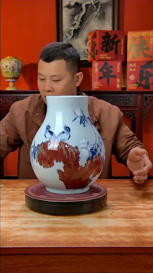 【闪购商品】摆件景德镇高端陶瓷摆件瓶1