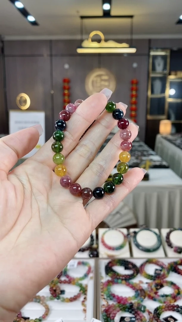 【闪购商品】碧玺单圈手串8mm+未镶嵌（多样性发一条 ) hon