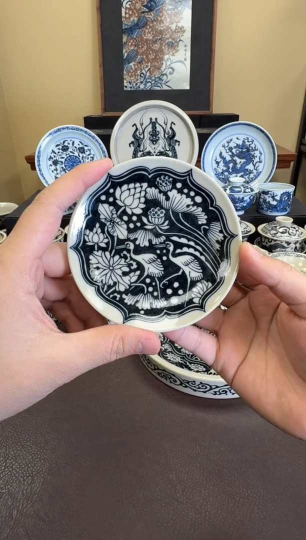 二号釉一路连科杯垫