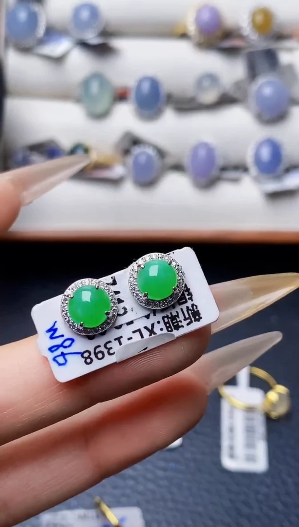 银S925镶嵌戒指翡翠1560