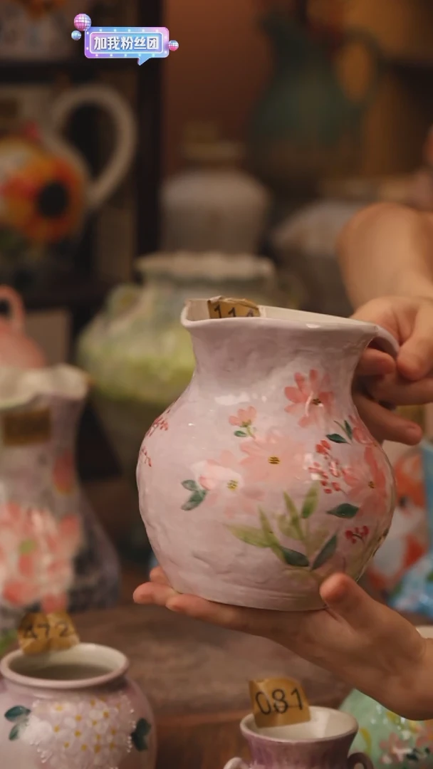 陶瓷114景德镇设计师手作花器摆件侘寂风