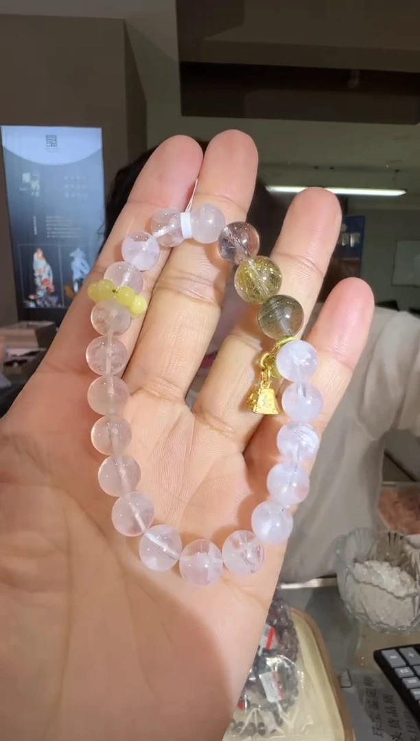 未镶嵌手串水晶雪花幽灵称心如意 多样发一