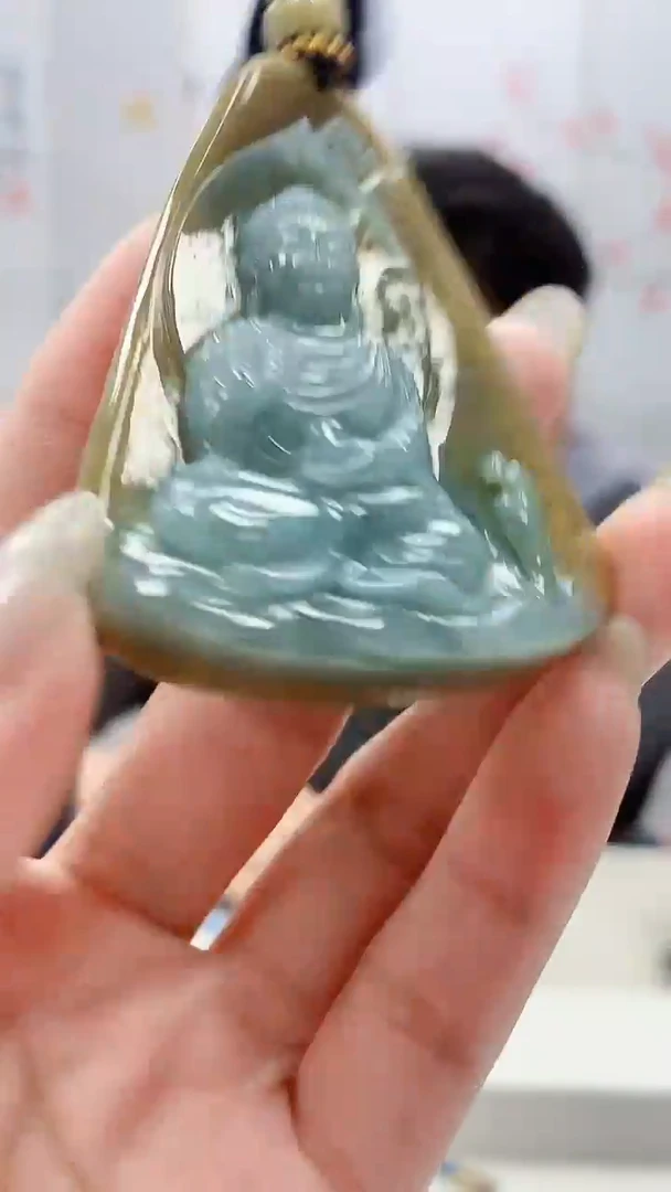 定制翡翠未镶嵌5060lr- 毛货挂件225