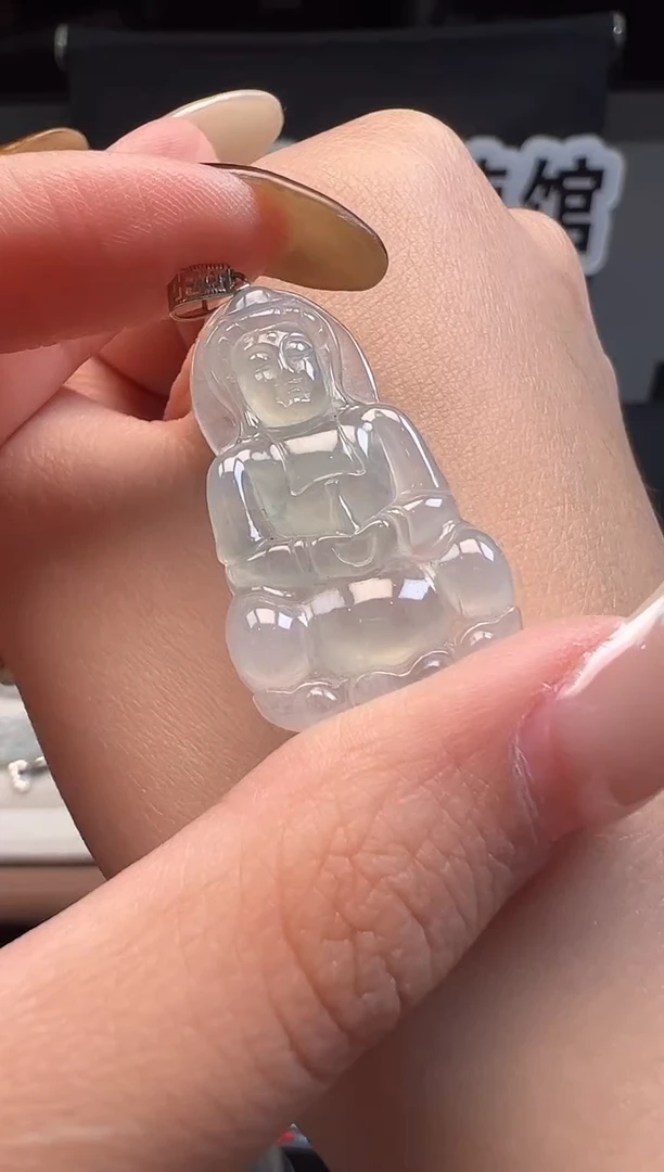 吊坠(不含链)18K金镶嵌翡翠缅甸珠宝严选