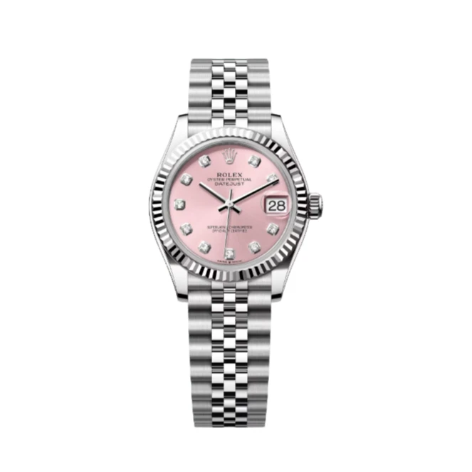 99新 Rolex/劳力士 女装日志 31mm/278274/粉盘/钻刻
