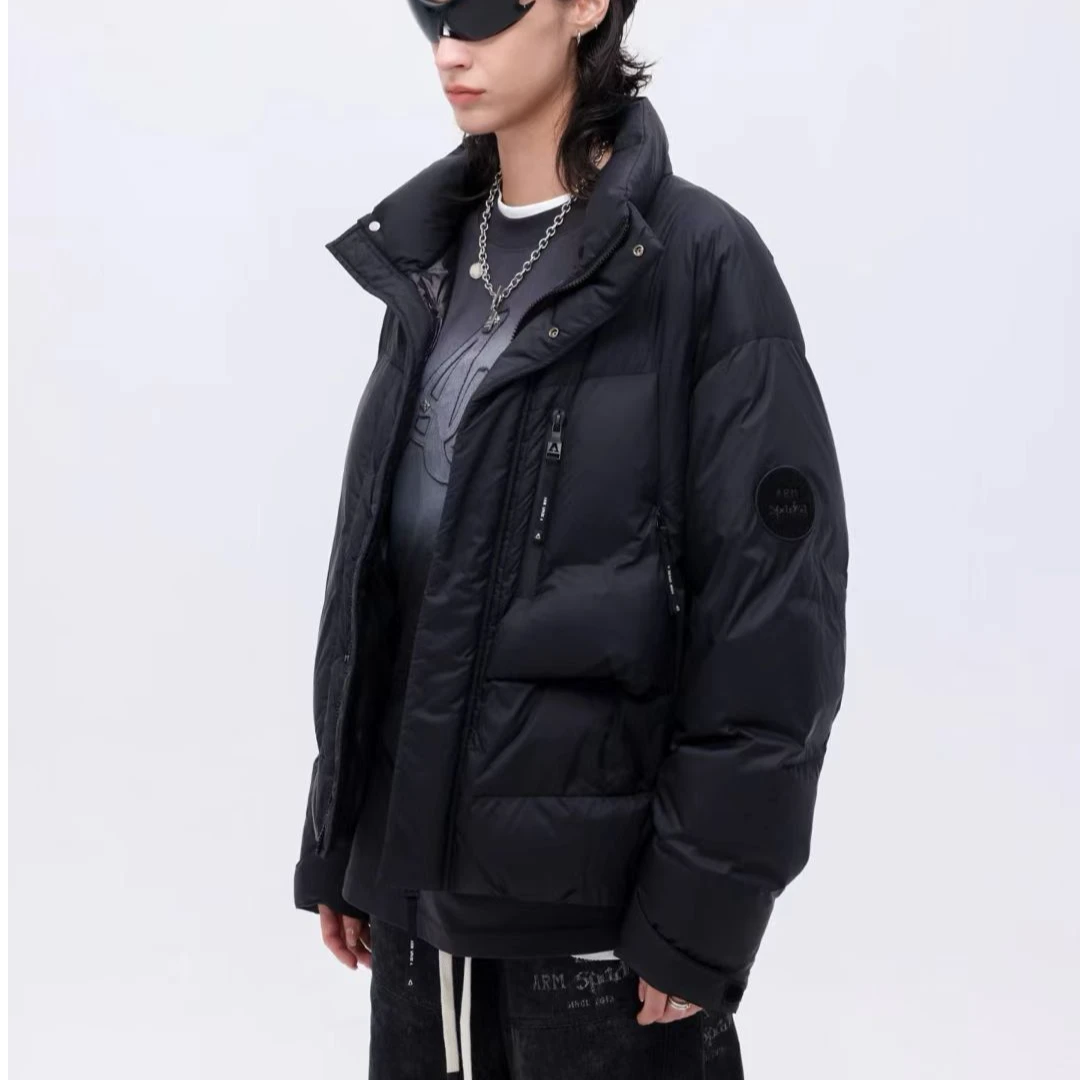 DIKALO FERRE/迪卡里奥 费雷AM55YR232新款男士黑桃A立领羽绒服