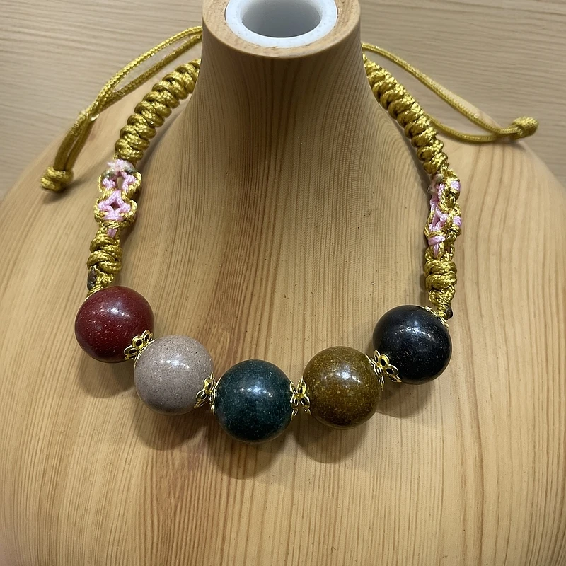 【合香珠手串单圈】古法合香手串合香珠瑕疵泥塑栀子五方贵人款1.2