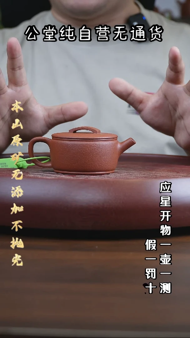 茶壶紫砂黄龙山朱泥 汉瓦 160cc