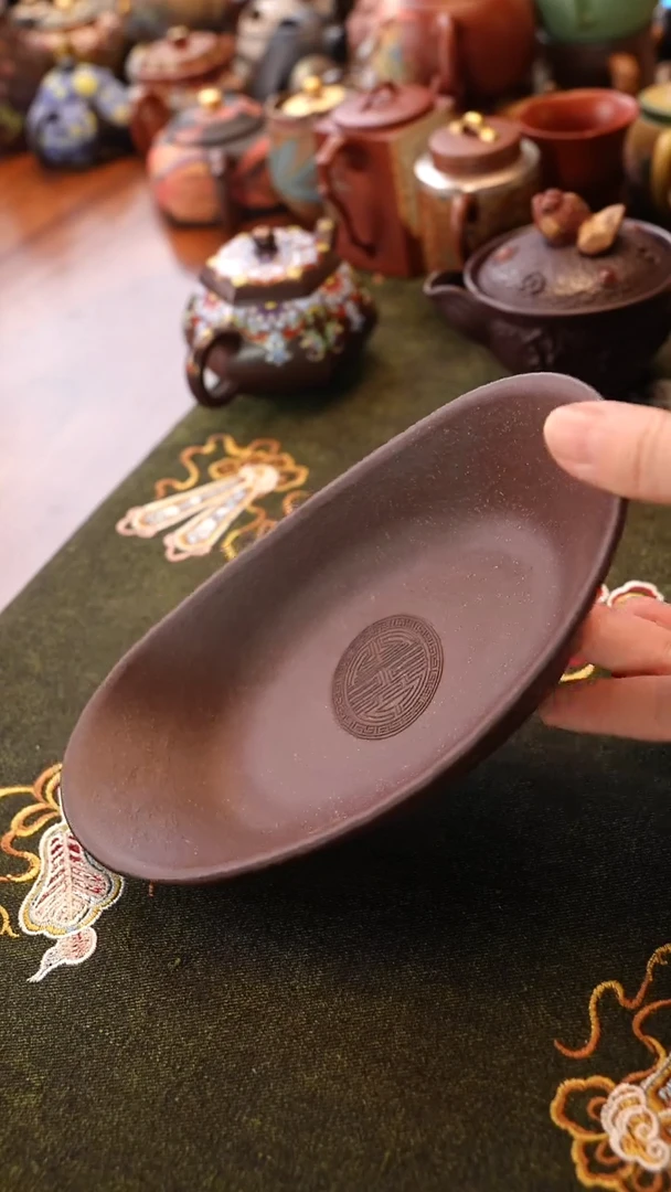茶壶紫砂紫泥聚宝盘