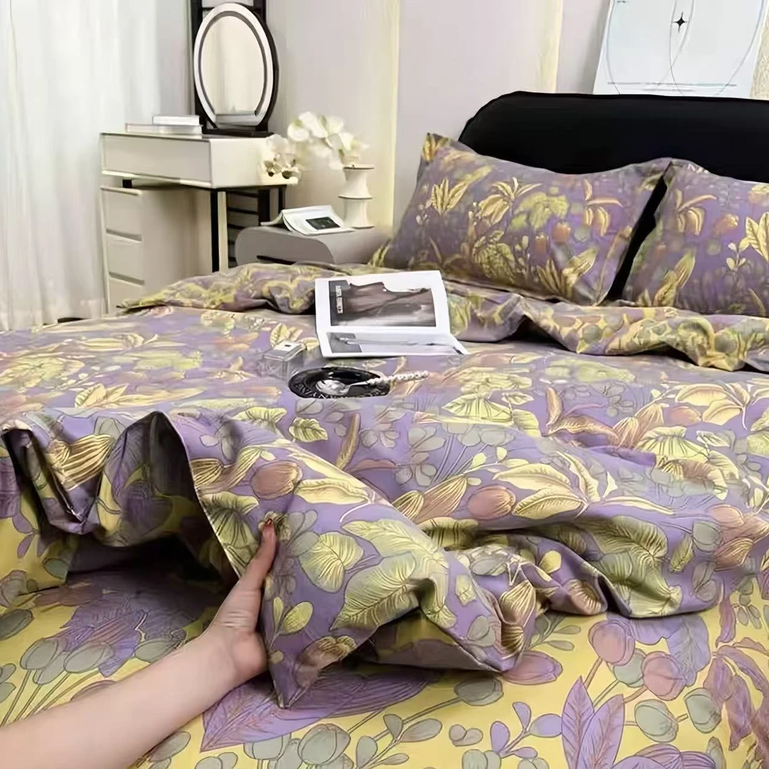 【单人被套】秋冬加厚磨毛面料150*200被套亲肤保暖【归云梦紫】