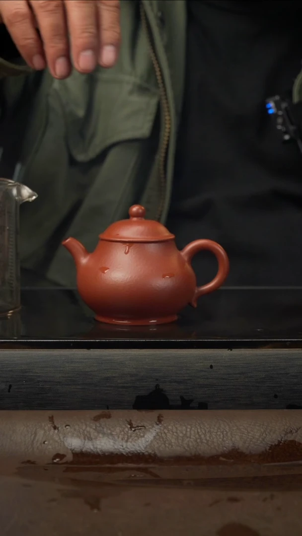 茶壶紫砂12 潘壶 朱泥 150cc