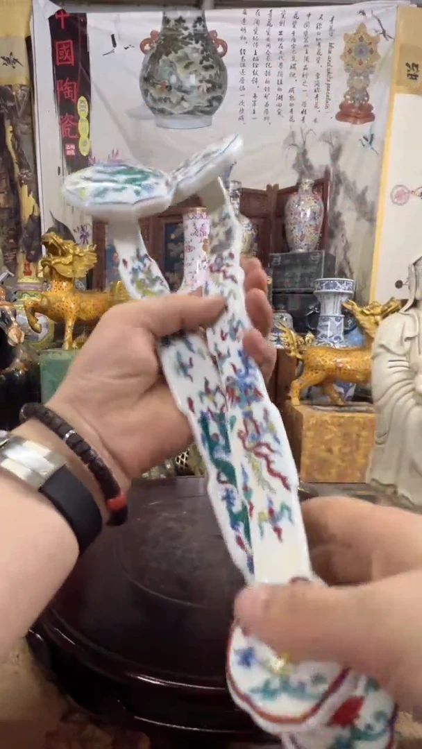 摆件现代陶瓷摆O