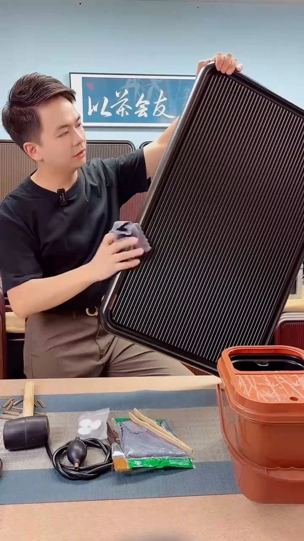 80*50*5千川黑色款式茶盘