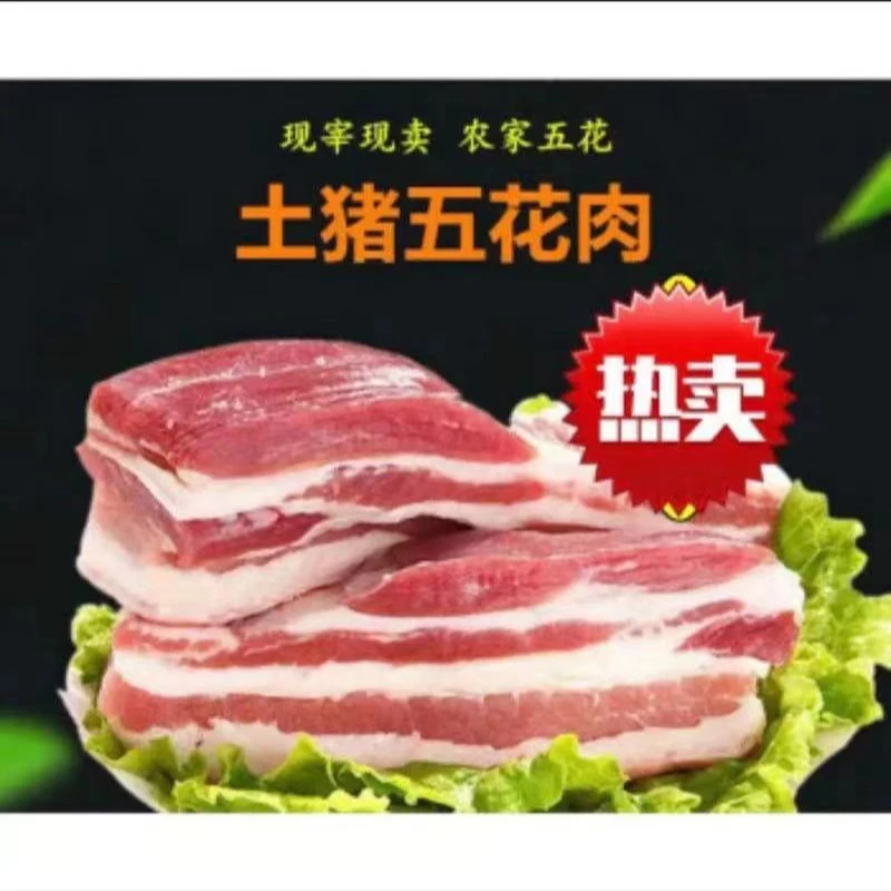 （速冻锁鲜）精品五花肉到手净重5斤 小块填称 偏瘦
