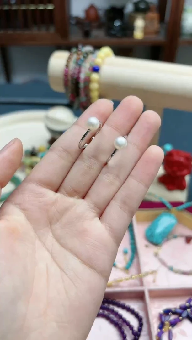 【闪购商品】淡水珍珠戒指未镶嵌珍珠戒指*1 念一造物 多样发一