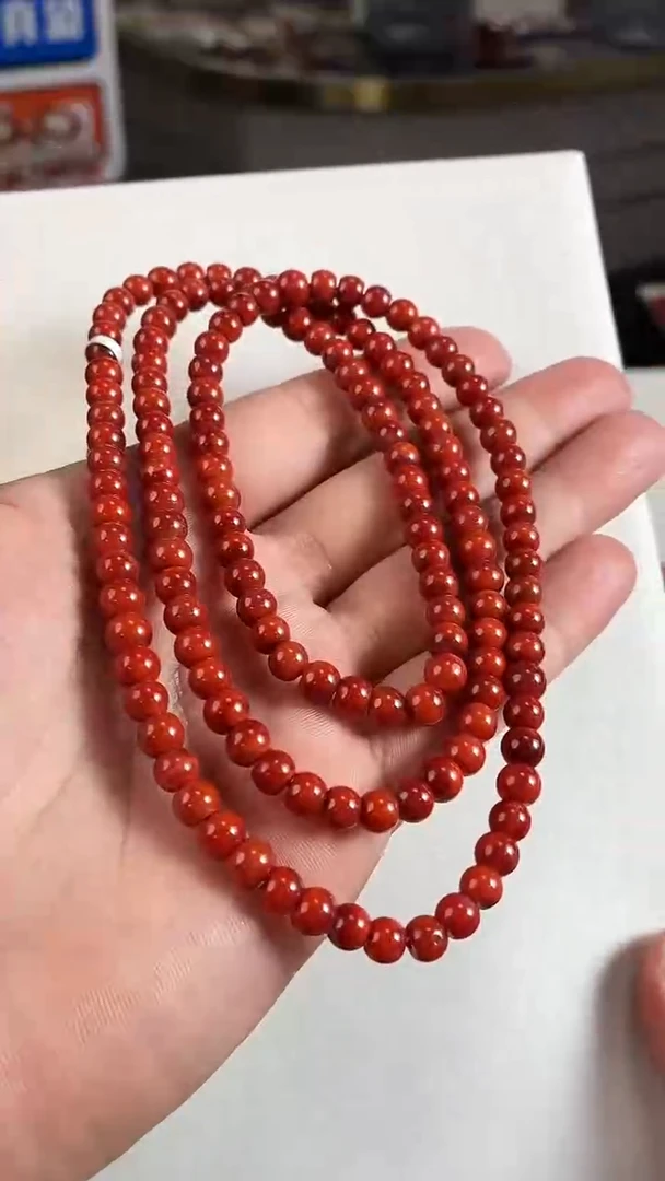 未镶嵌瓦西直切苹果圆多圈6+南红玛瑙（多样式发其一）