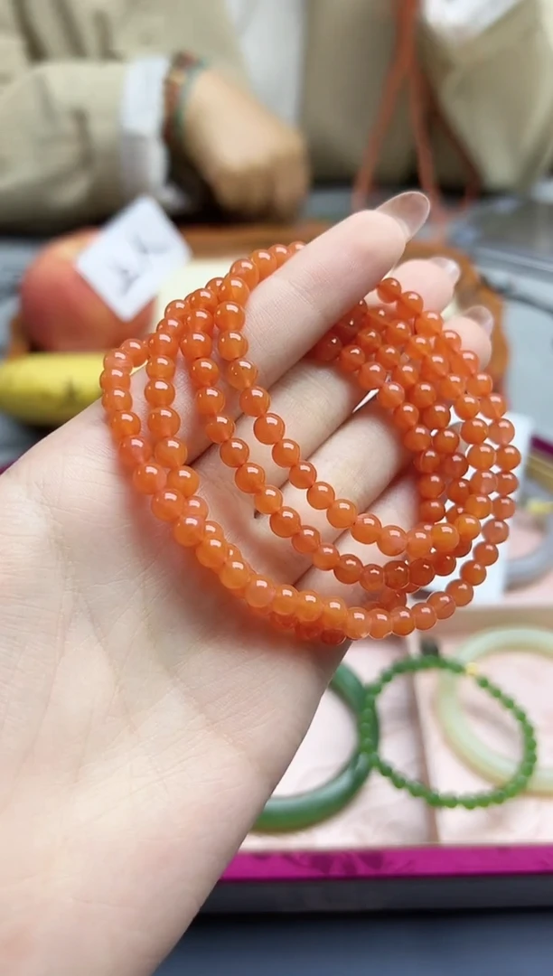 未镶嵌南红玛瑙挂件南红长串5mm+GW