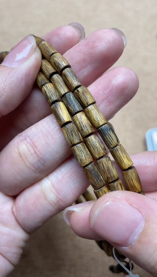 沉香手串大*红金猊随型多圈多样性发其一