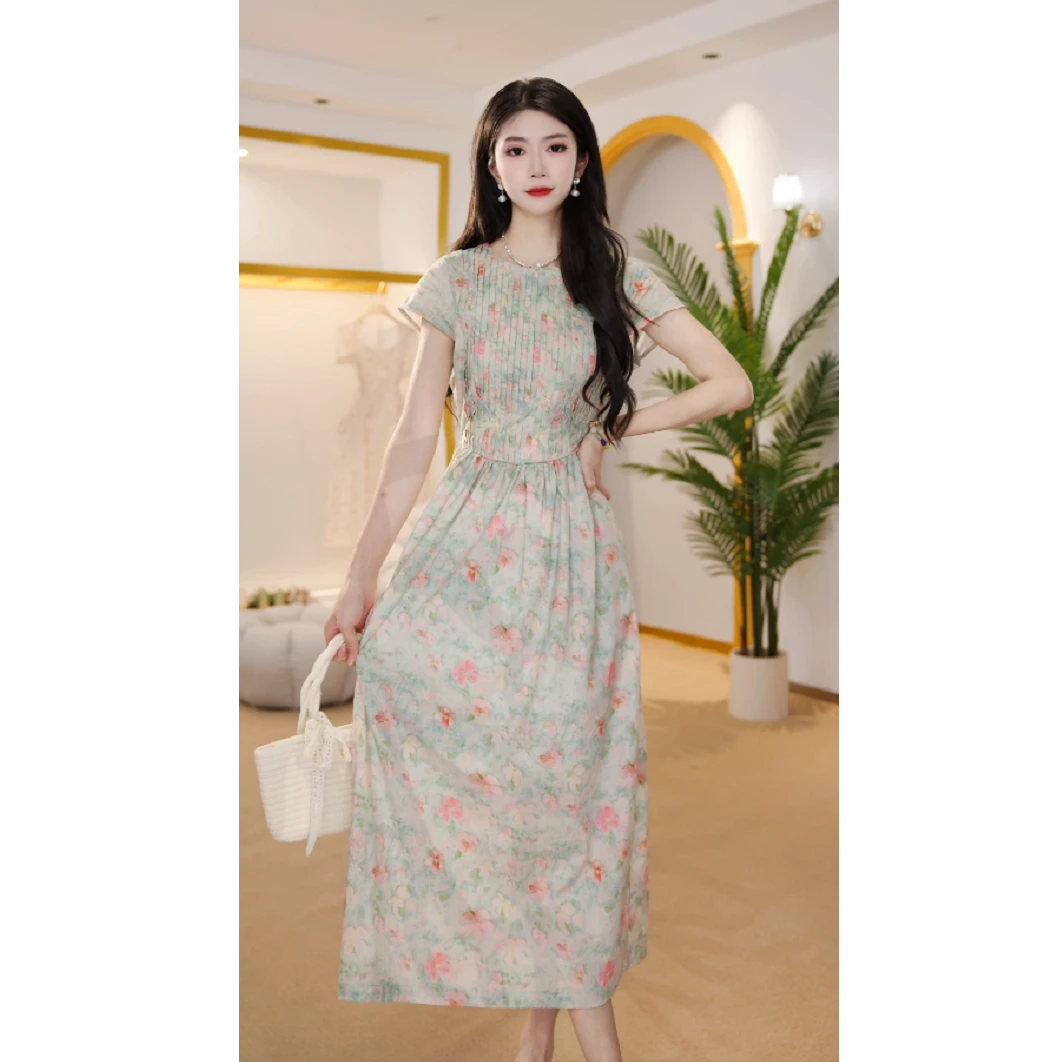 【赠送运费险】法式甜美减龄碎花裙女2025夏季新款连衣裙S456141