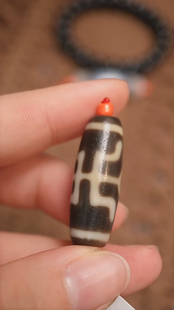 未镶嵌颈饰玛瑙/玉髓蚀花玛瑙珠定制编绳