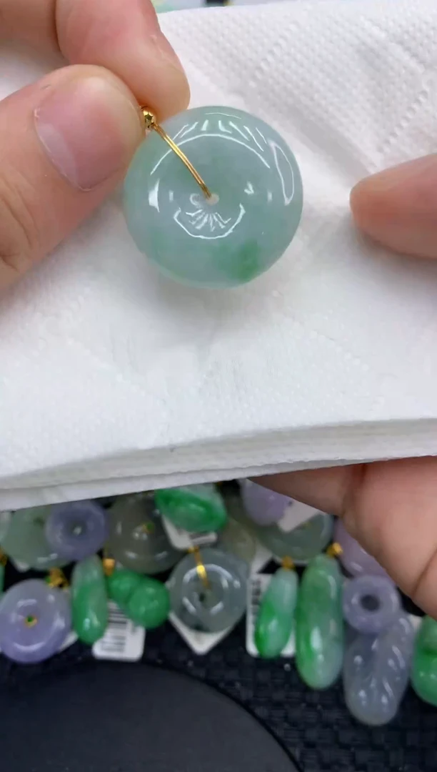 颈饰未镶嵌翡翠天然缅甸A货翡翠