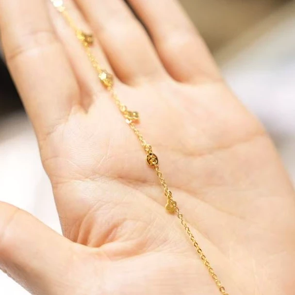 【澄澄专属】足金999钱币四叶草手链 经典时尚百搭 1.99