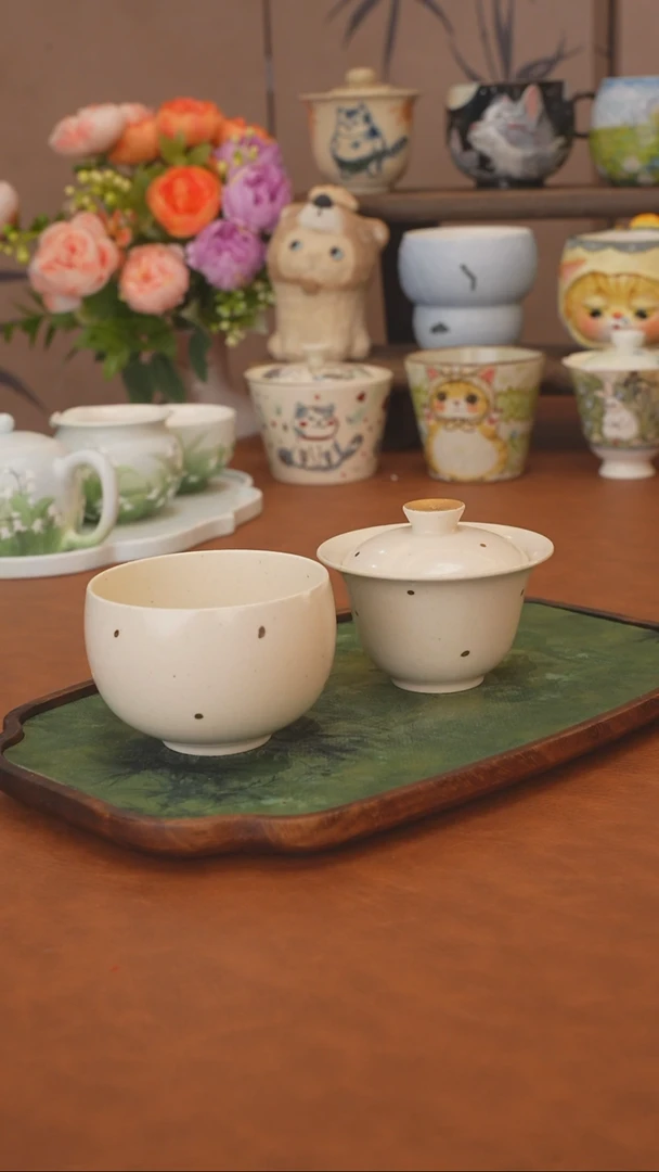 柯柯  点金缸杯盖碗叠叠乐