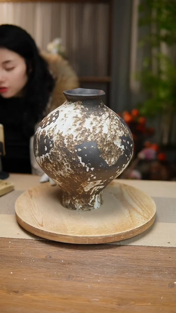 【闪购商品】陶瓷花器诧寂黑灯笼