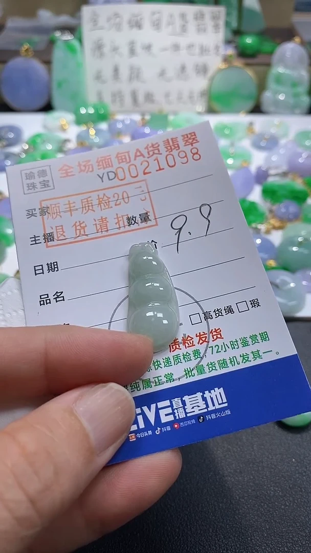 吊坠(不含链)未镶嵌翡翠豆子