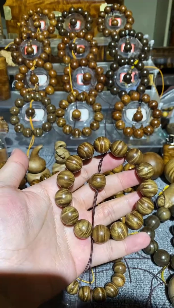 【闪购商品】楠木（金丝楠）手串/手链小叶桢楠水波纹1.5手串