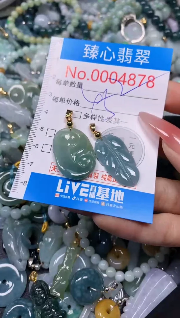 【闪购商品】翡翠颈饰未镶嵌含绳0004878