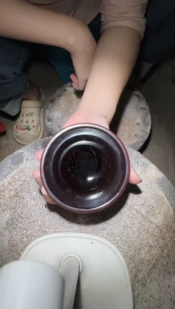 茶盏长聚龙窑李希老师开窑现场31
