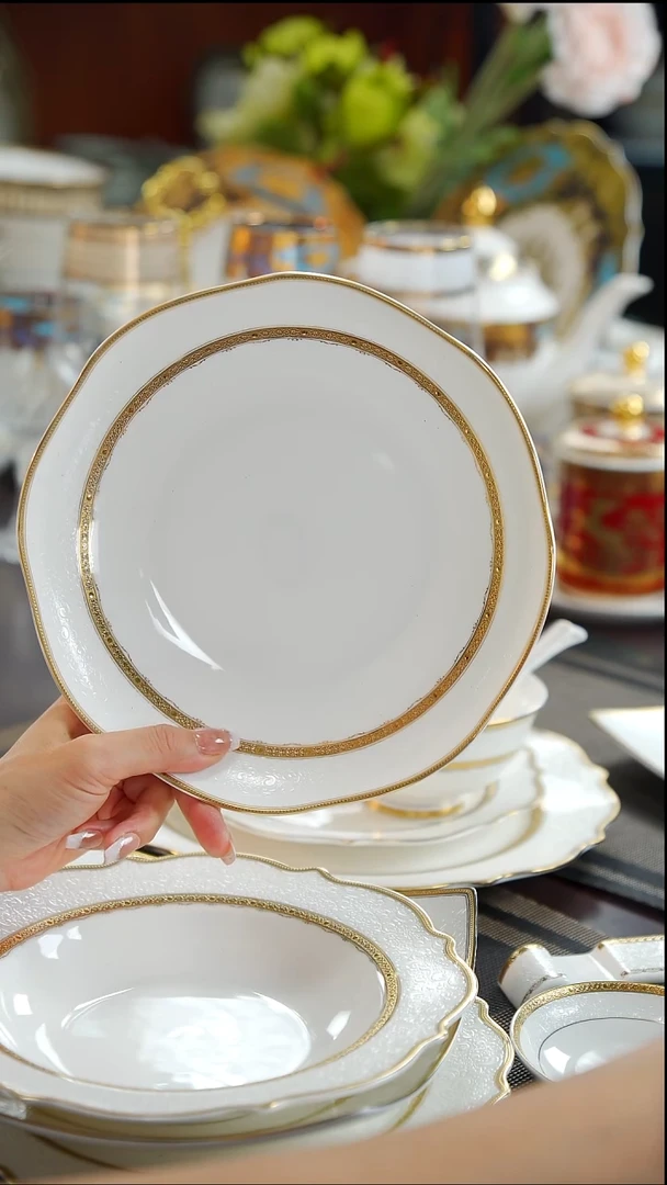 瓷片8英寸菜盘 1个