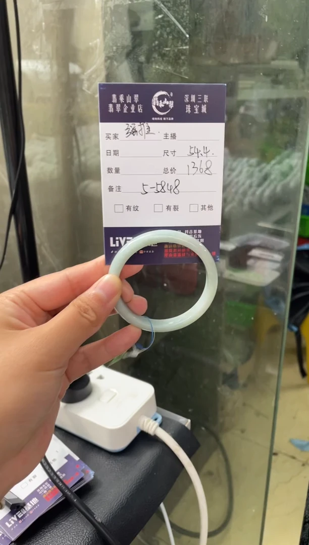 未镶嵌手镯翡翠L 54正圈 5848
