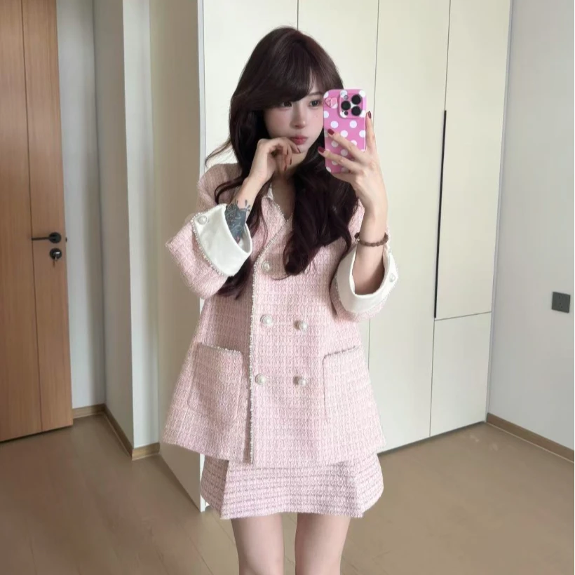 小香风套装上衣+裤子