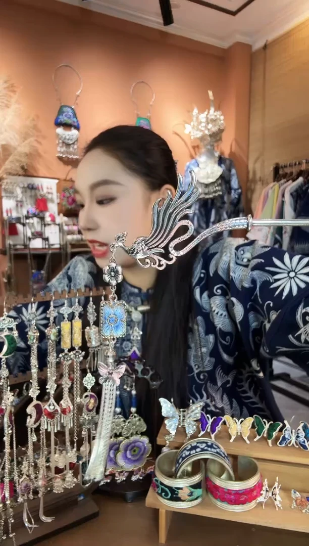 刺绣纯手工民族风耳环