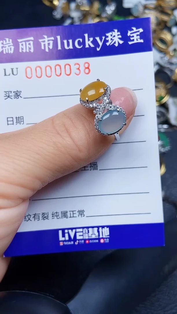 翡翠银S925镶嵌颈饰0038