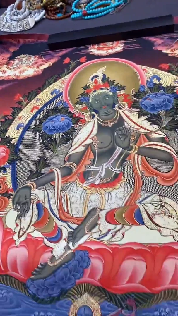 卷轴画王姬藏传非遗珍品