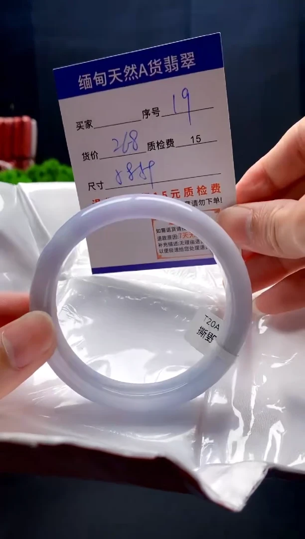 未镶嵌手镯翡翠19缅甸天然A货翡翠需包容瑕疵