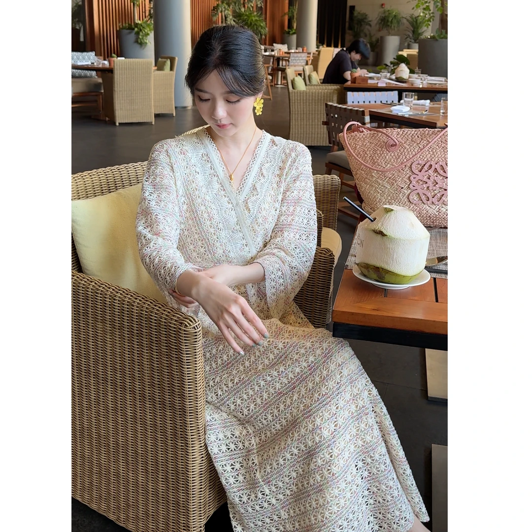 Zwinnie/詹维尼【波西米亚-独家系列】设计感重工连衣裙 GSW202501