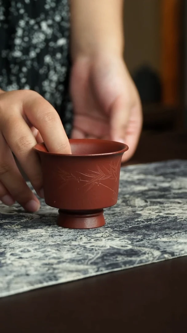 茶杯紫砂7号宜兴紫砂原矿作品90毫升