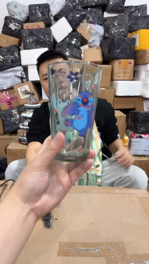 瓷片史迪仔玻璃杯